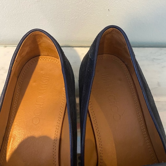 Jimmy Choo Foxley Suede Tassel Loafers Size 14 VGUC - Picture 4 of 7